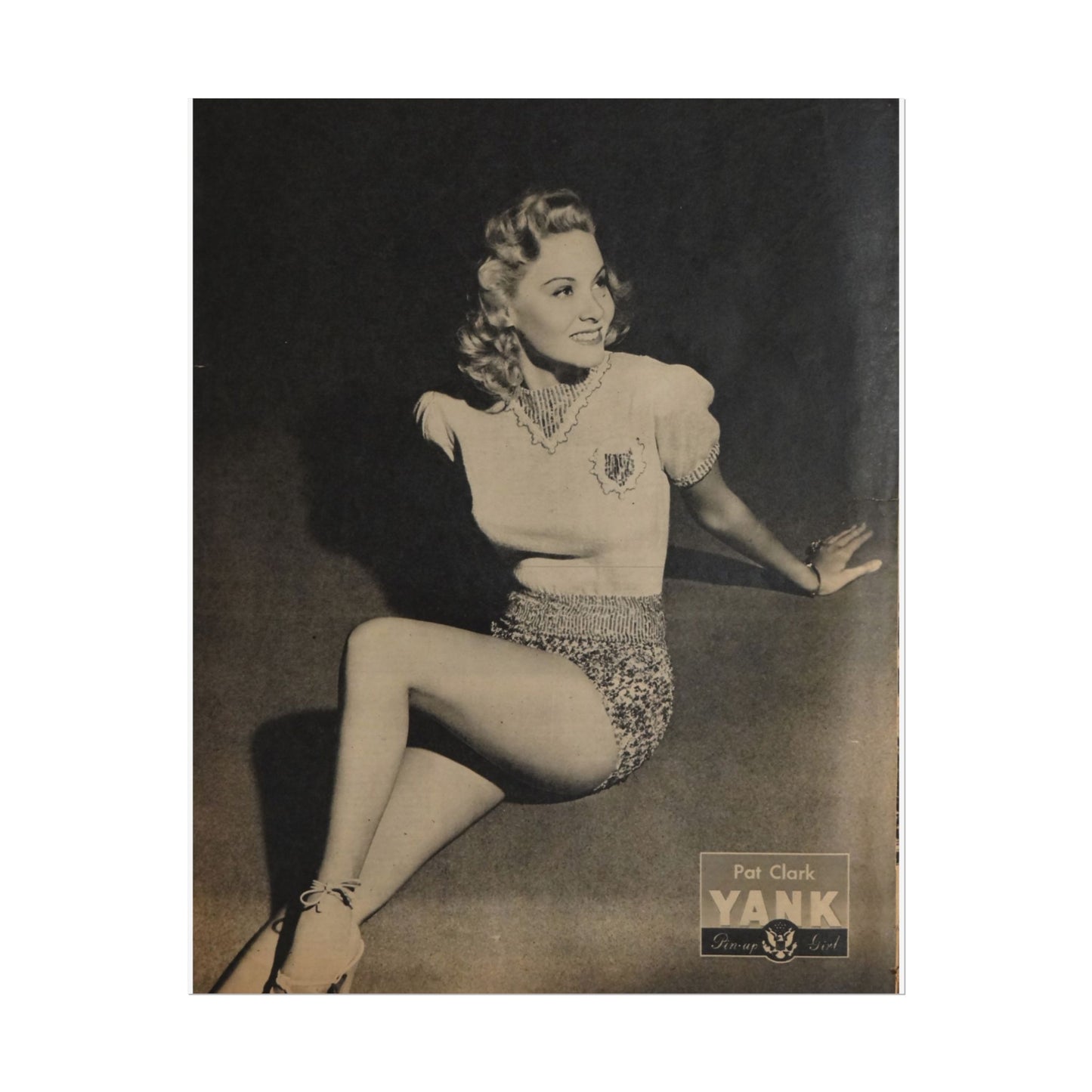 Pin Up Girl Pat Clark Rolled Poster - Old School Male 