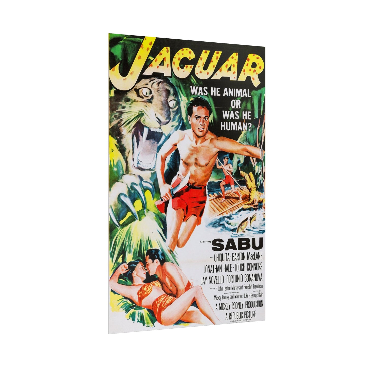 Movie Poster Rolled Poster - Retro Jaguar Sabu Film