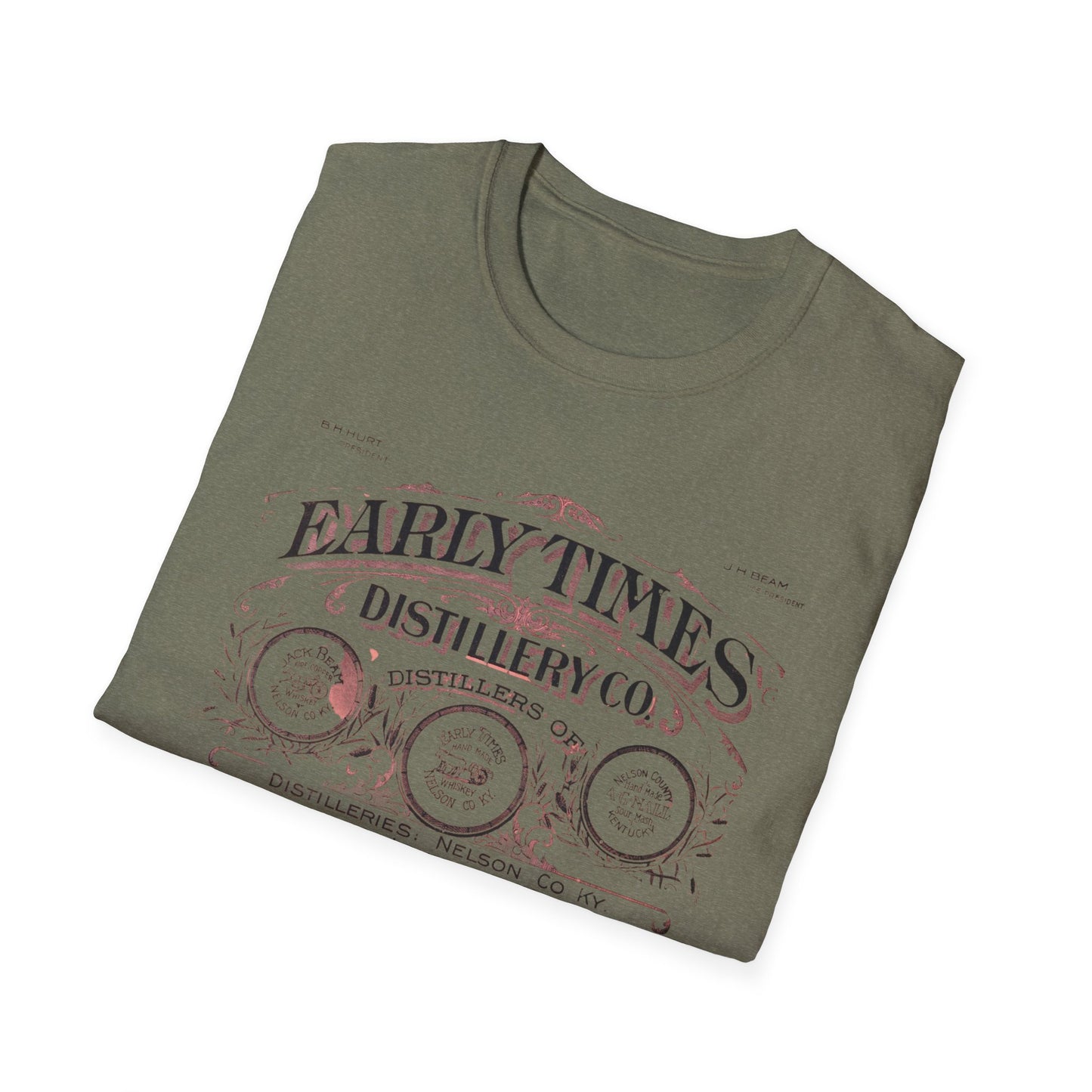 Vintage Early Times Distillery T-Shirt - 100% Cotton, Classic Design, Perfect for Any Occasion