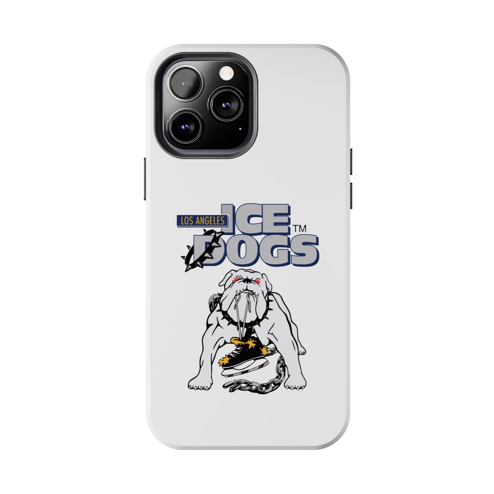 Vintage Los Angeles Ice Dogs Hockey Team Logo Durable Phone Cases - Old School Male 