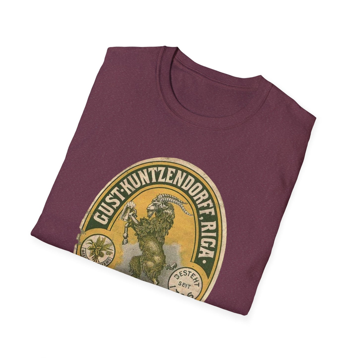 Sip in Style With This Vintage Bock Beer Unisex Softstyle Tee - Pure Cotton Comfort!