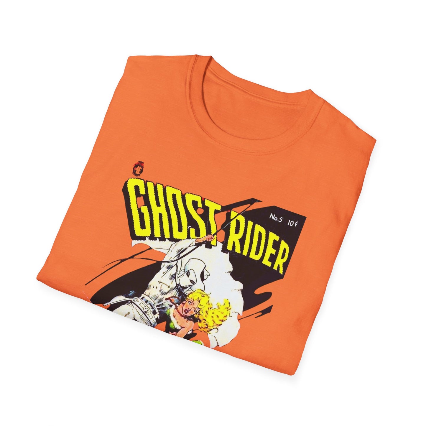 Vintage Retro Ghost Rider Comic Book T-Shirt - Classic Fit, Ethically Sourced Cotton