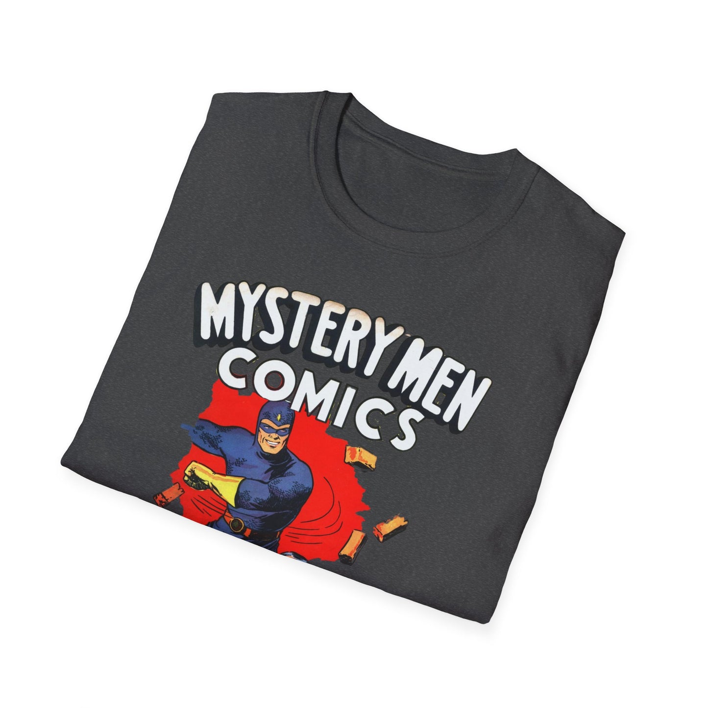 Retro Comics T-Shirt - Nostalgic Mystery Men Tee in Soft 100% Cotton, Perfect for Pop Culture Fans