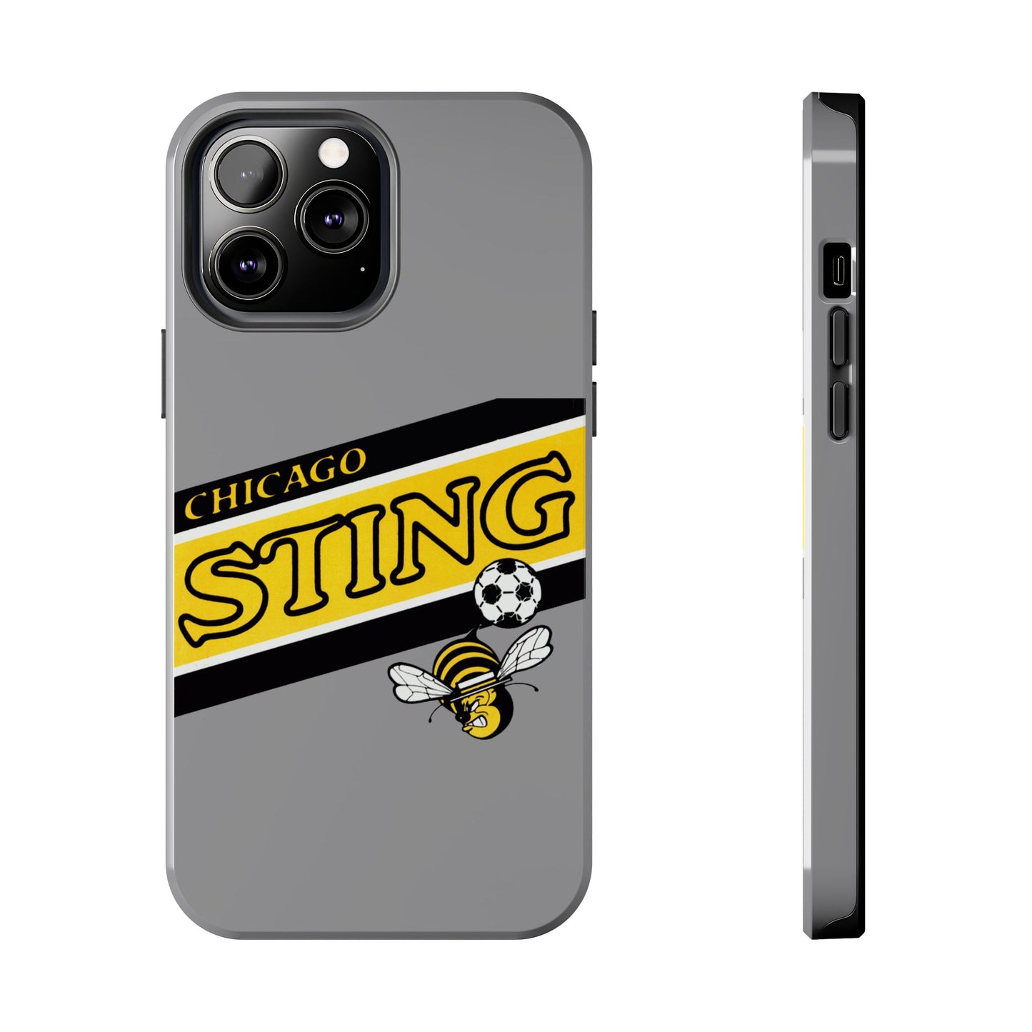 Vintage Chicago Sting Soccer Team Logo Durable Phone Cases - Old School Male 