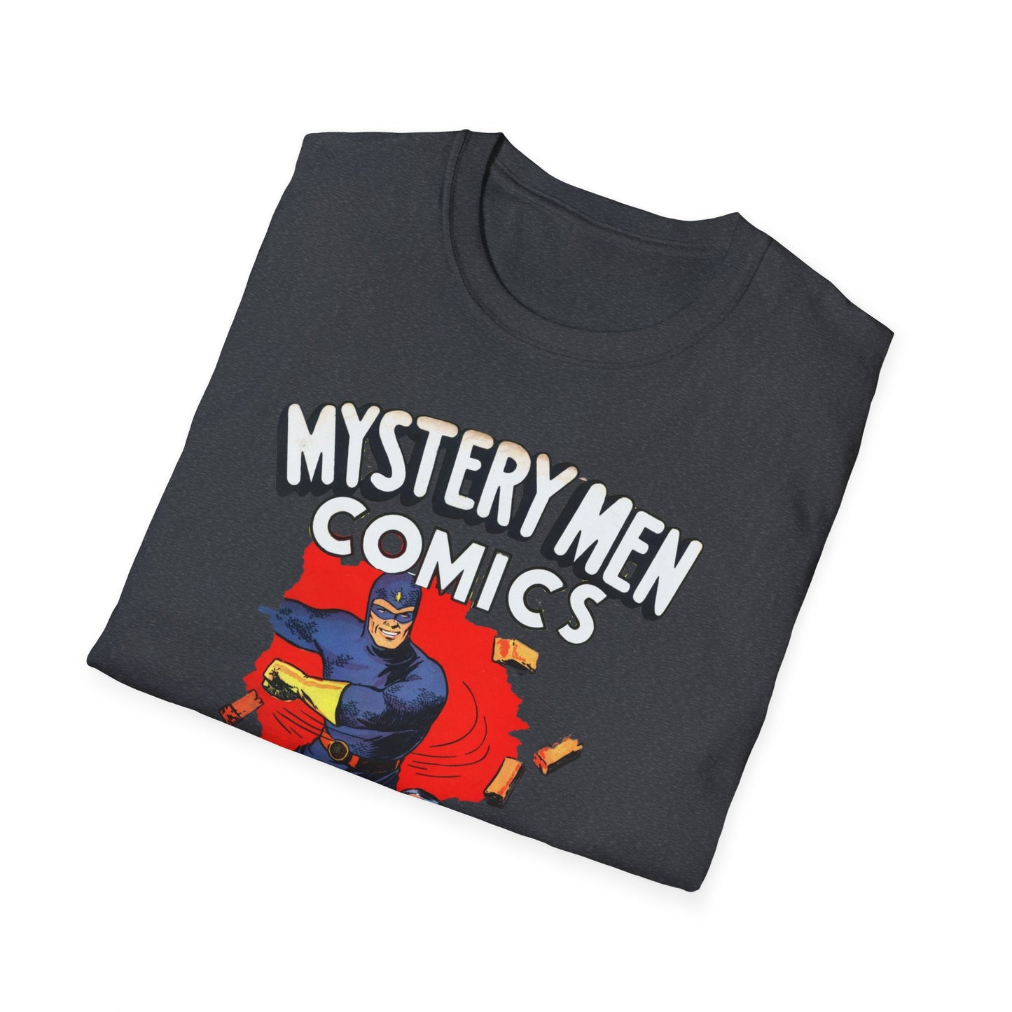 Retro Comics T-Shirt - Nostalgic Mystery Men Tee in Soft 100% Cotton, Perfect for Pop Culture Fans