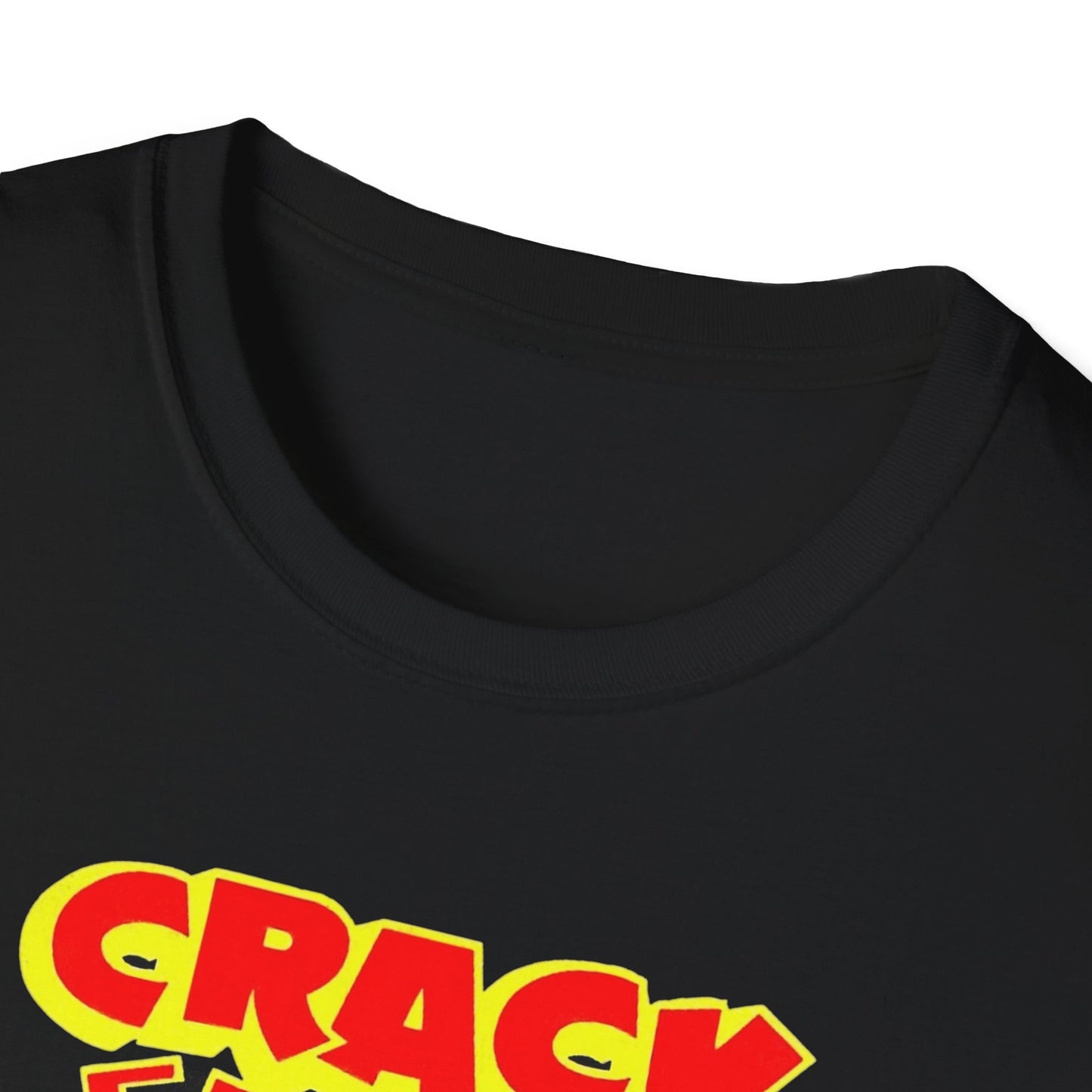 Vintage Comic T-Shirt - Retro Crack Design in Soft 100% Cotton for Comic Fans