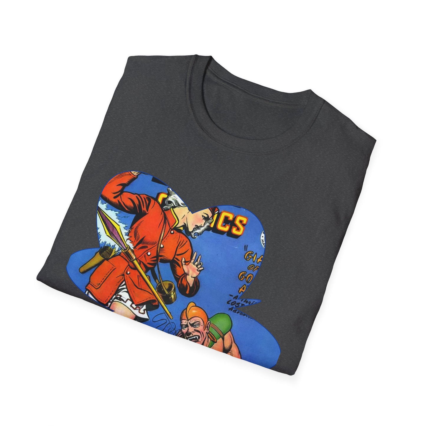 Vintage Comic Book Cover Unisex Softstyle Tee