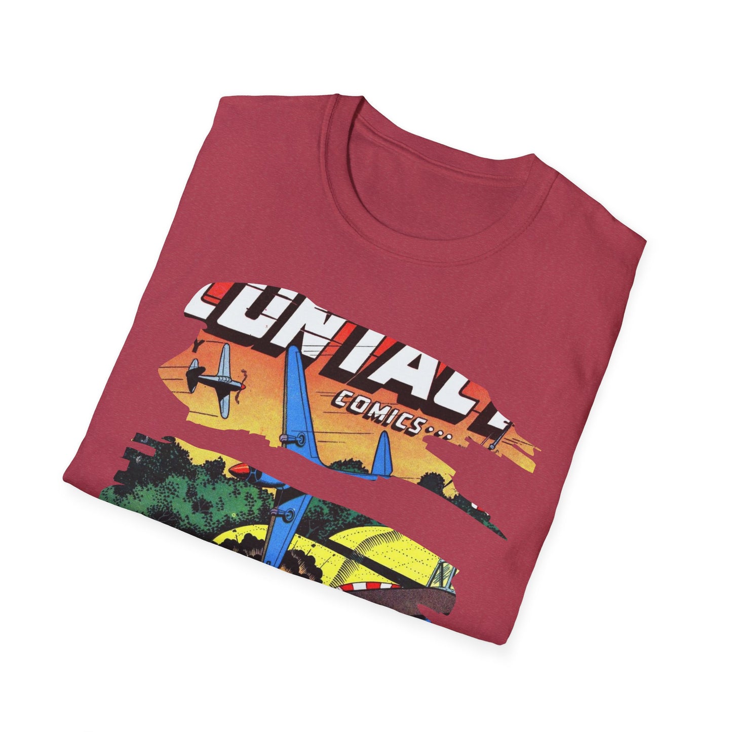 Vintage Comic Art Unisex Softstyle Tee