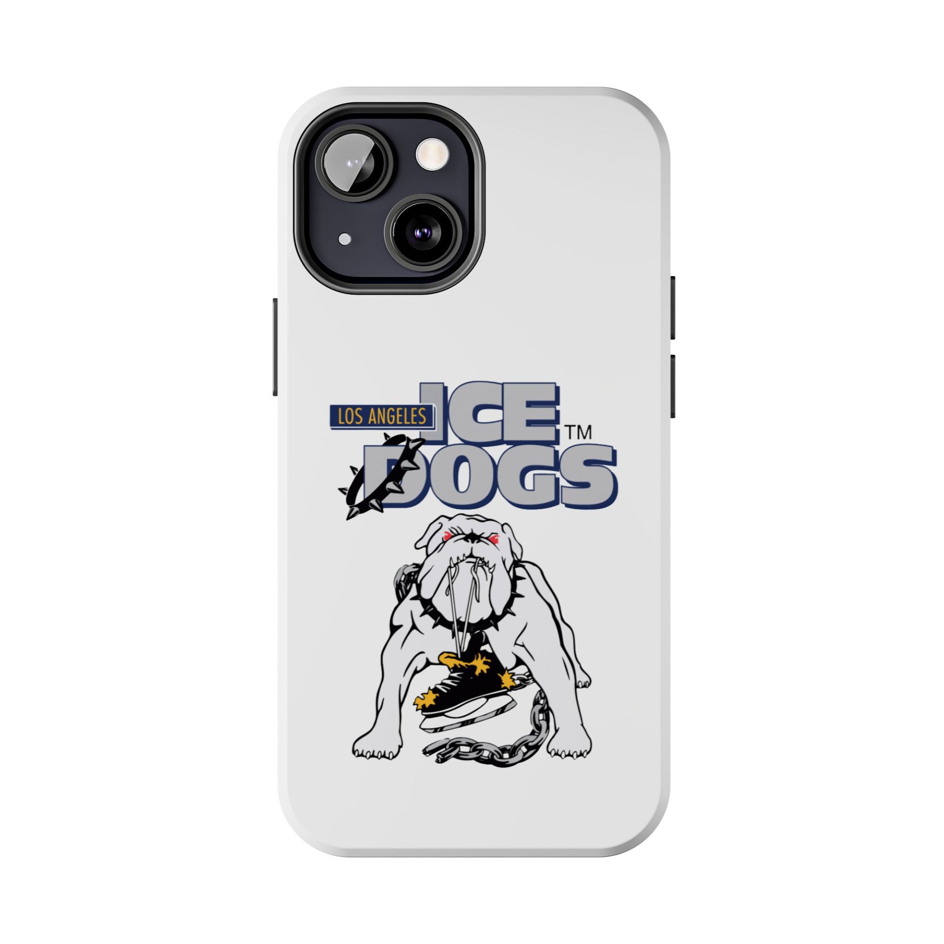 Vintage Los Angeles Ice Dogs Hockey Team Logo Durable Phone Cases - Old School Male 