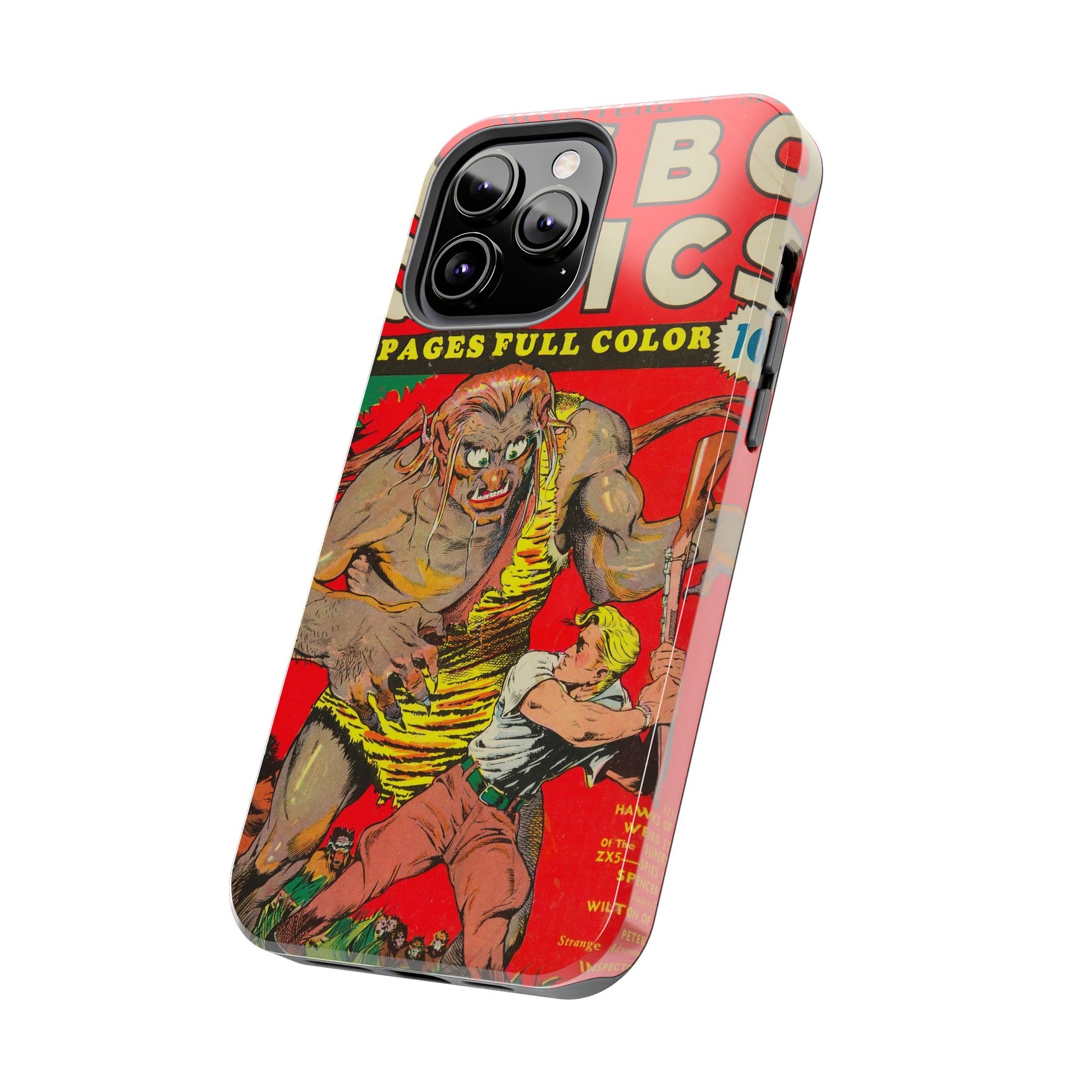 Vintage-Inspired Comic Book Tough Phone Cases - Old School Male 