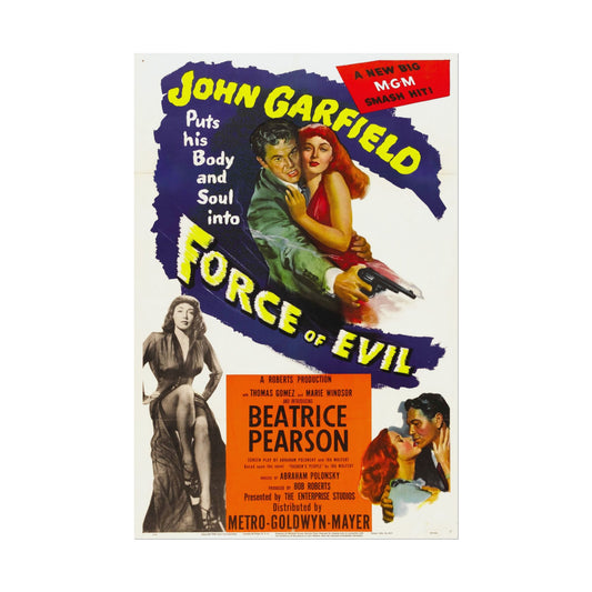 Retro Force of Evil Movie Poster - Dark Edgy Vibe for Home Theater, Giclée Print, Multiple Sizes