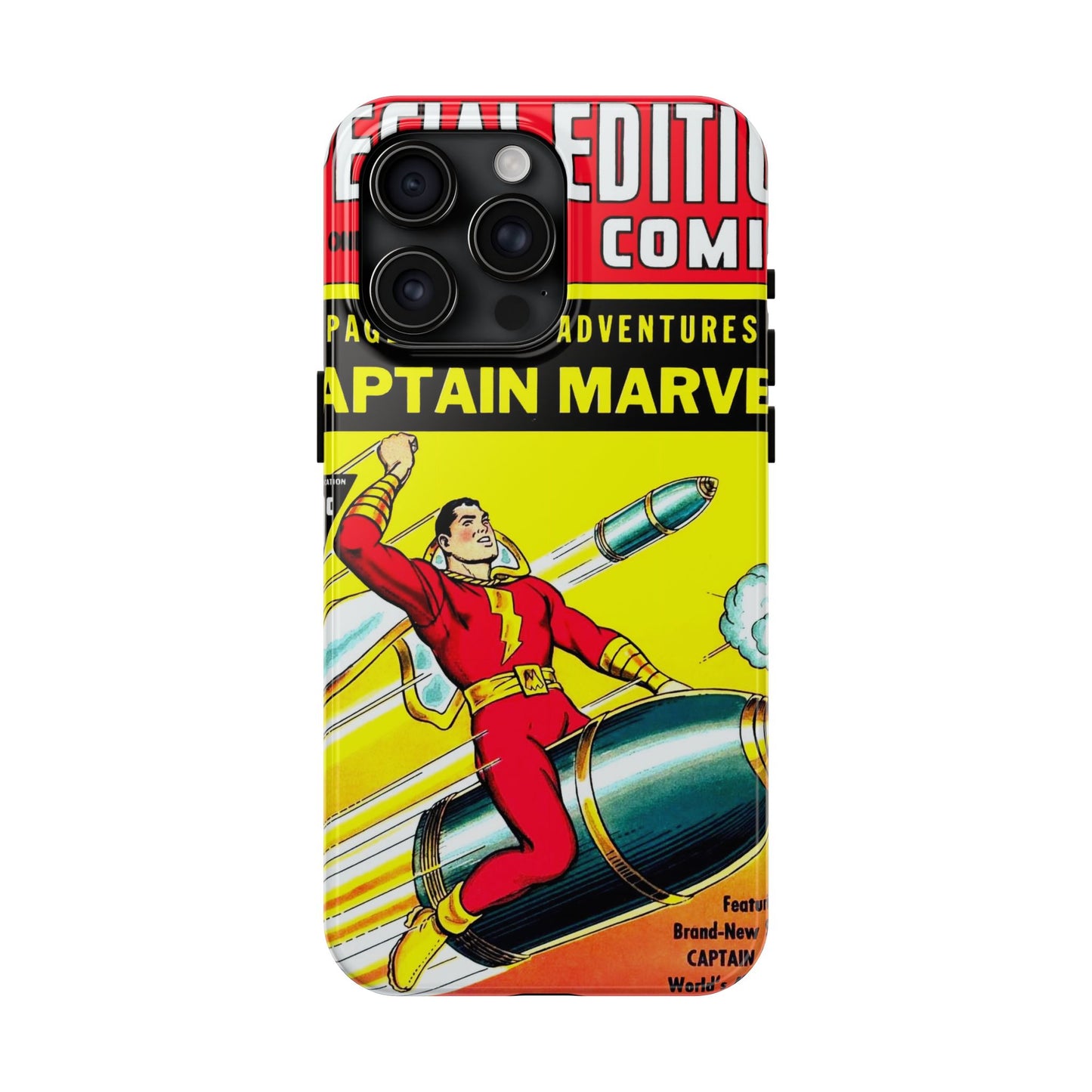 Vintage Captain Marvel Comic Tough Phone Cases - Old School Male 