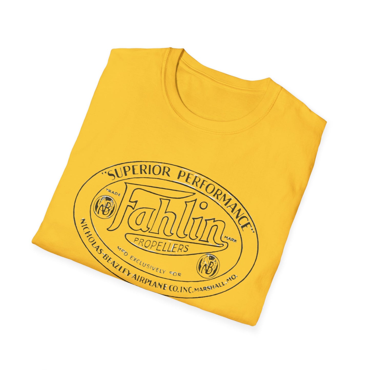 Cool Retro Fahlin Propellor T-Shirt: 100% Cotton, Vintage Vibes, Perfect For Your Weekend Adventures!