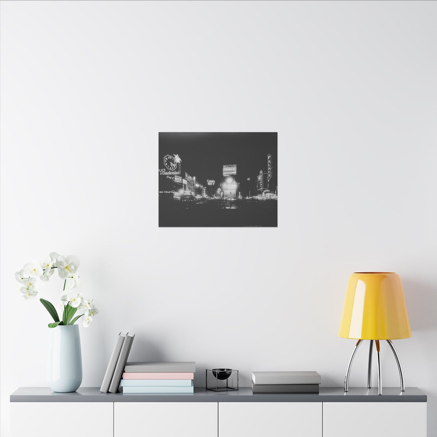 Nighttime Elegance: Vintage Times Square Matte Canvas Print (Multiple Sizes Available)