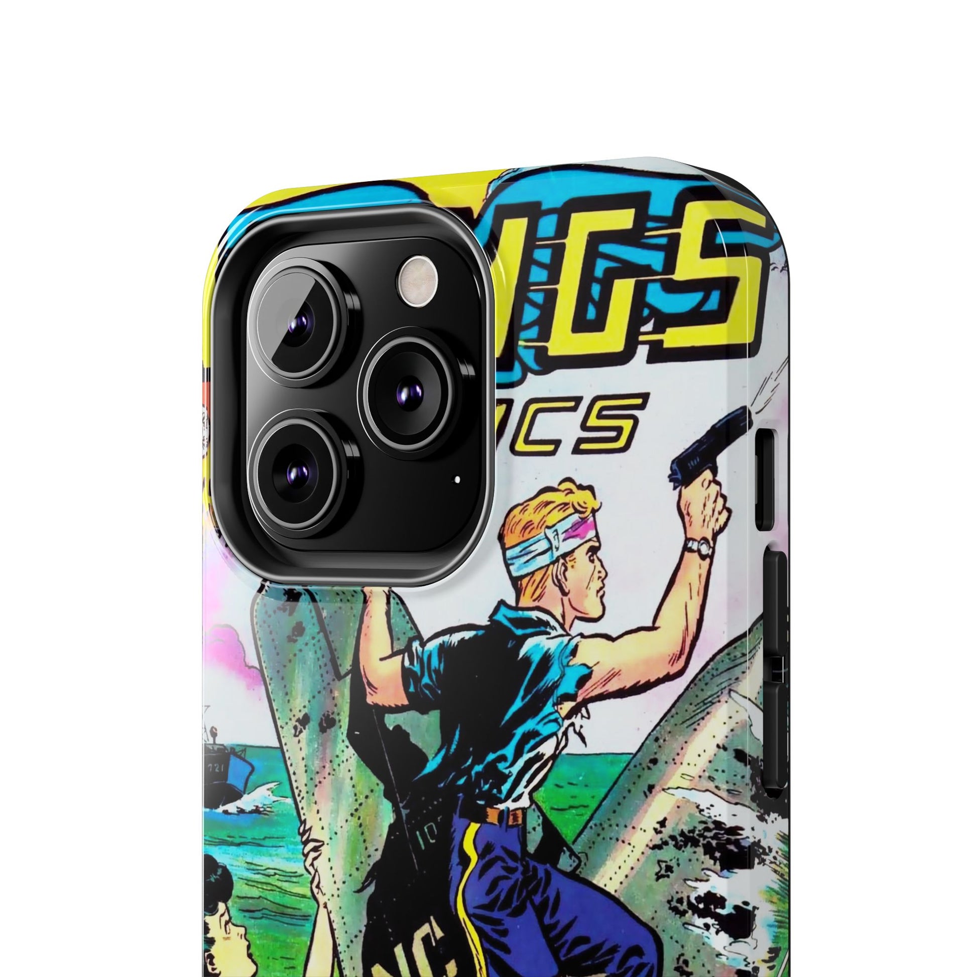 Retro Wings Comics Cover Tough Phone Cases - Old School Male 