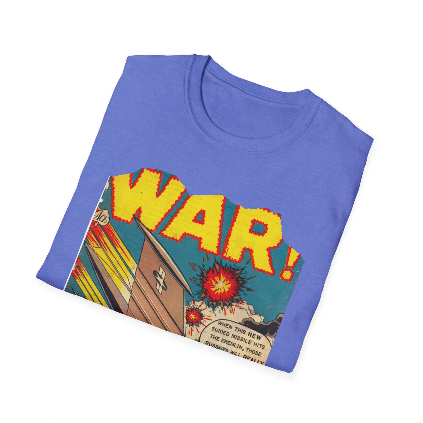 Vintage Comic Book Art Unisex Softstyle Tee