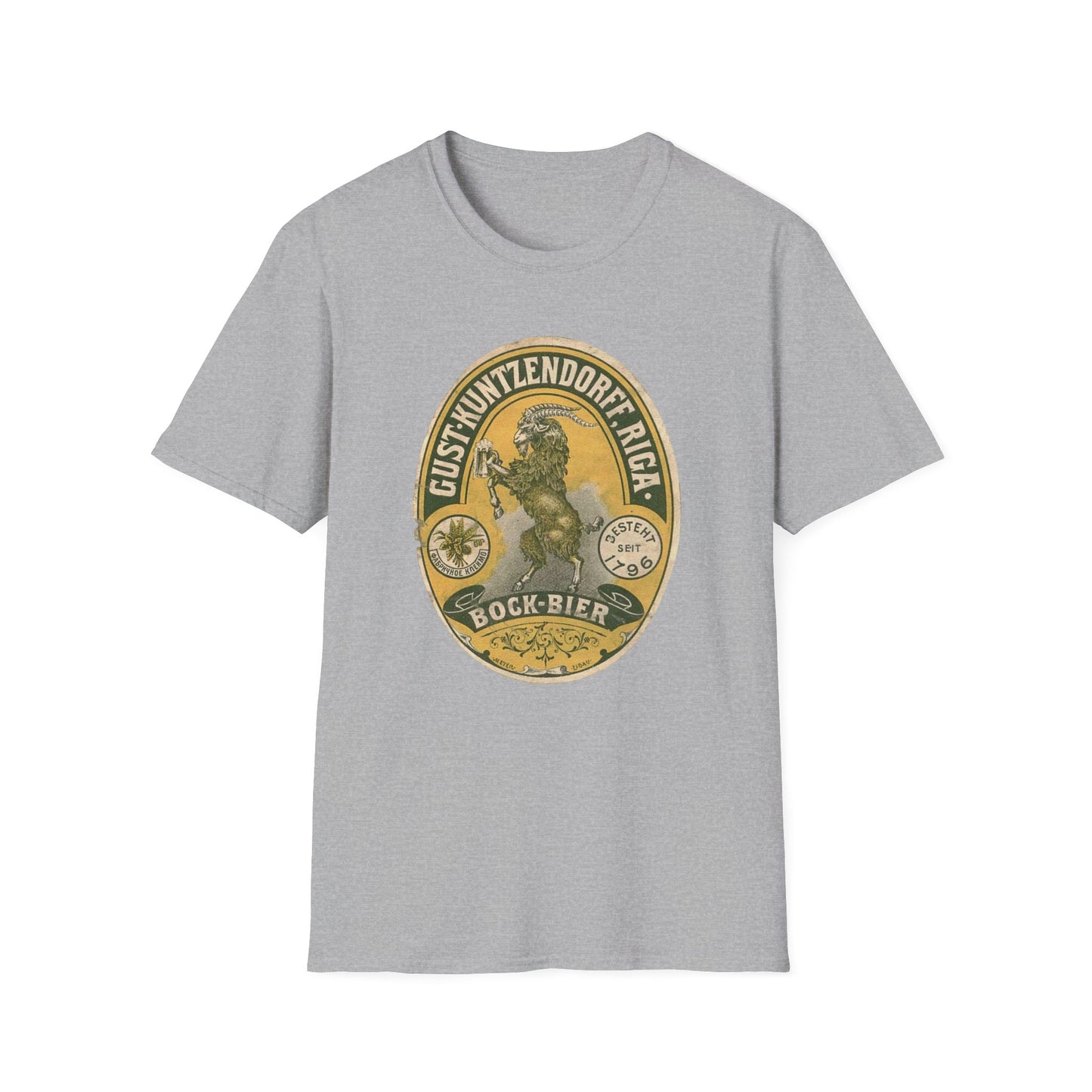 Sip in Style With This Vintage Bock Beer Unisex Softstyle Tee - Pure Cotton Comfort!