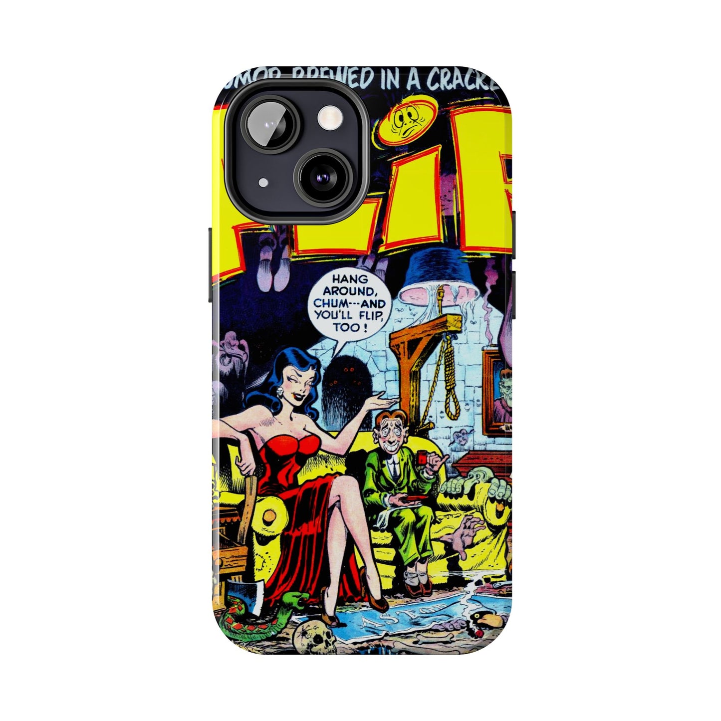 Vintage Comic Book Style Heavy-Duty Phone Cases - Old School Male 