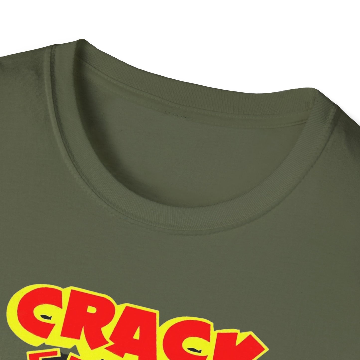 Vintage Comic T-Shirt - Retro Crack Design in Soft 100% Cotton for Comic Fans