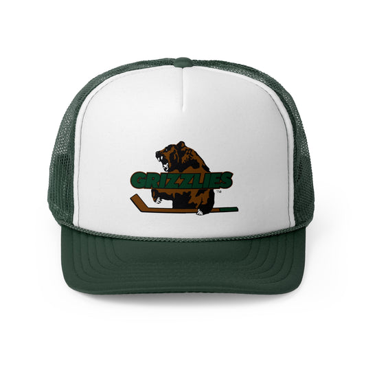 IHL Utah Grizzlies Trucker Hat - Old School Male 