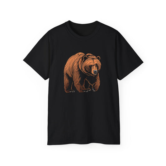 Bear Sketch Unisex Ultra Cotton Tee - Old School Male 