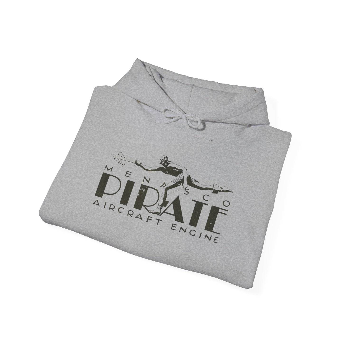 Pirate Aircraft Engines Hoodie - Cozy Unisex Sweatshirt with Kangaroo Pouch & Adjustable Hood