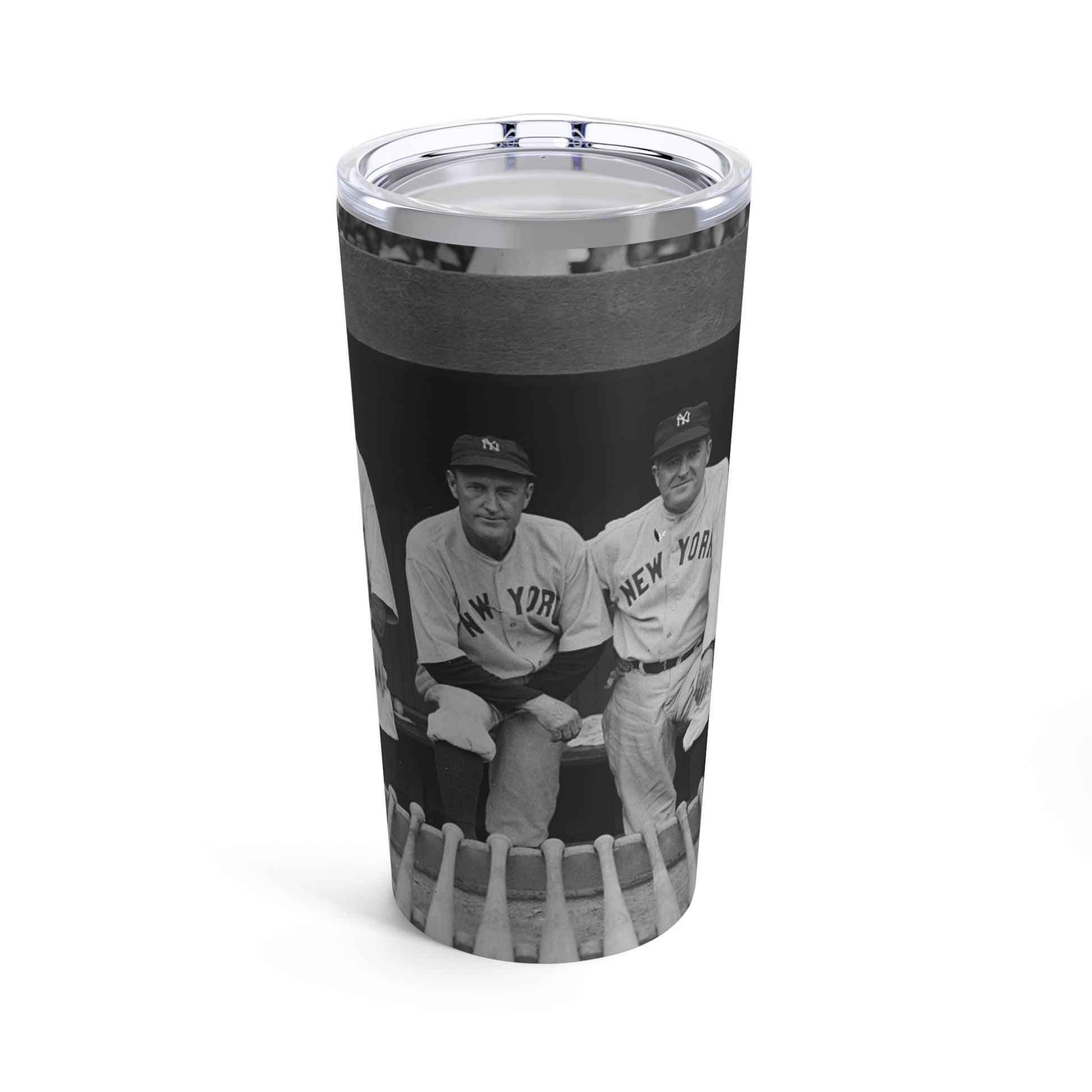 Vintage Baseball Tumbler 20oz with Babe Ruth Design - Old School Male 