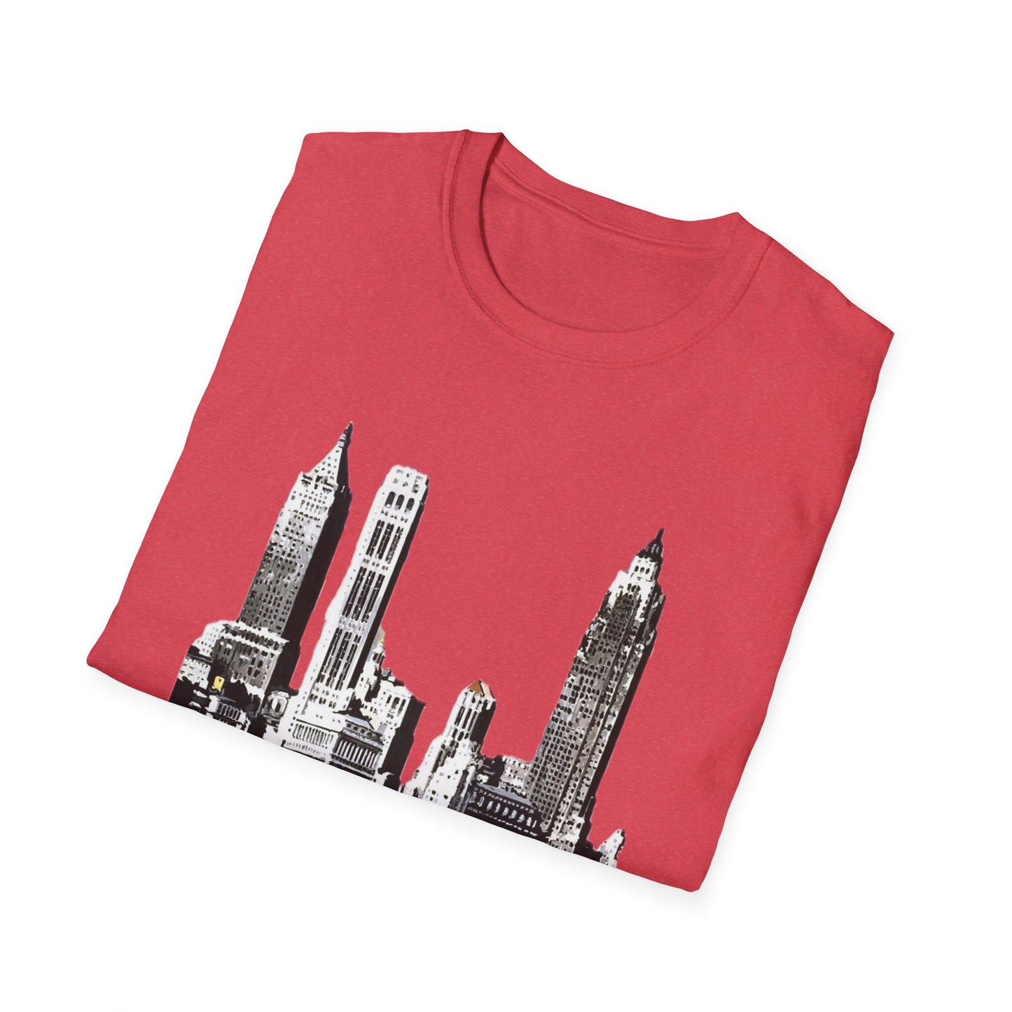 Retro New York City Skyline Softstyle Tee