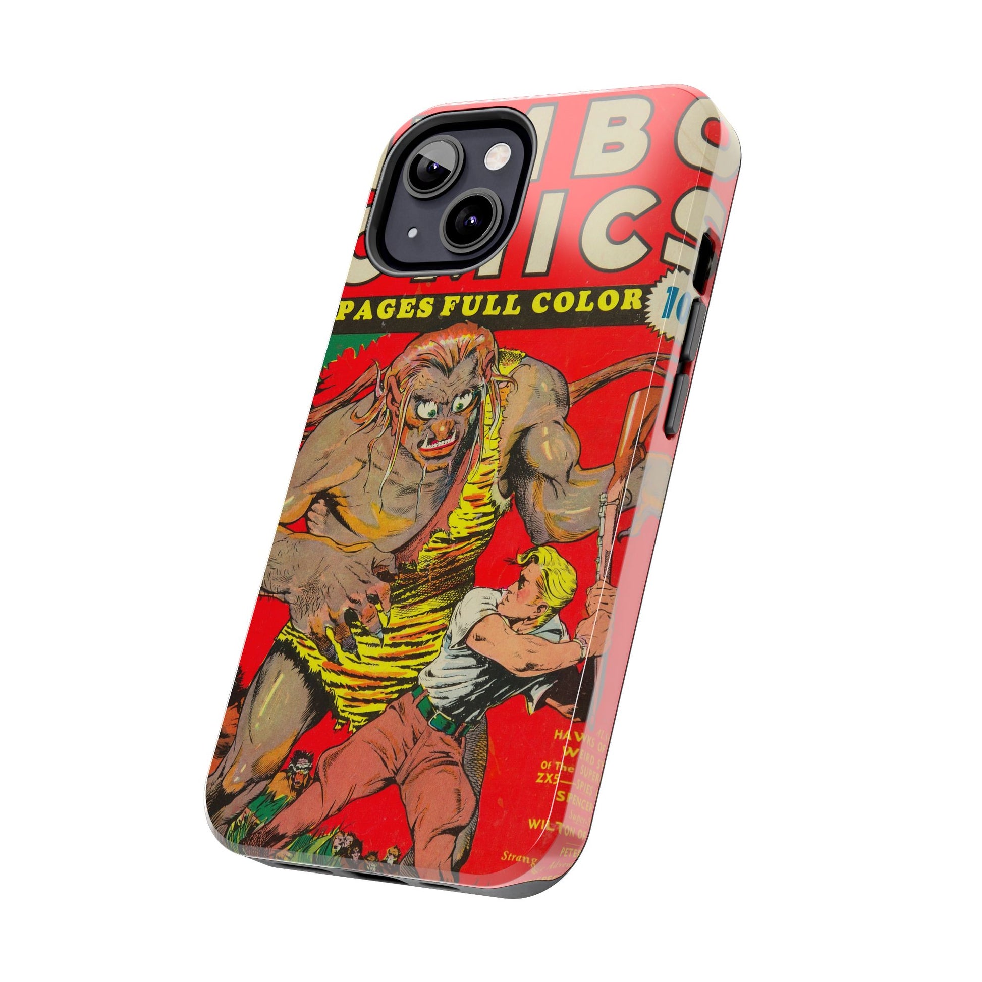 Vintage-Inspired Comic Book Tough Phone Cases - Old School Male 