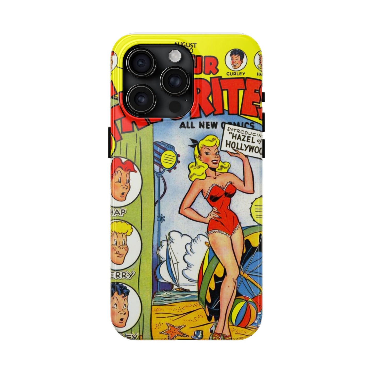 Vintage Comic Book Phone Case - Retro Art Design - Old School Male 