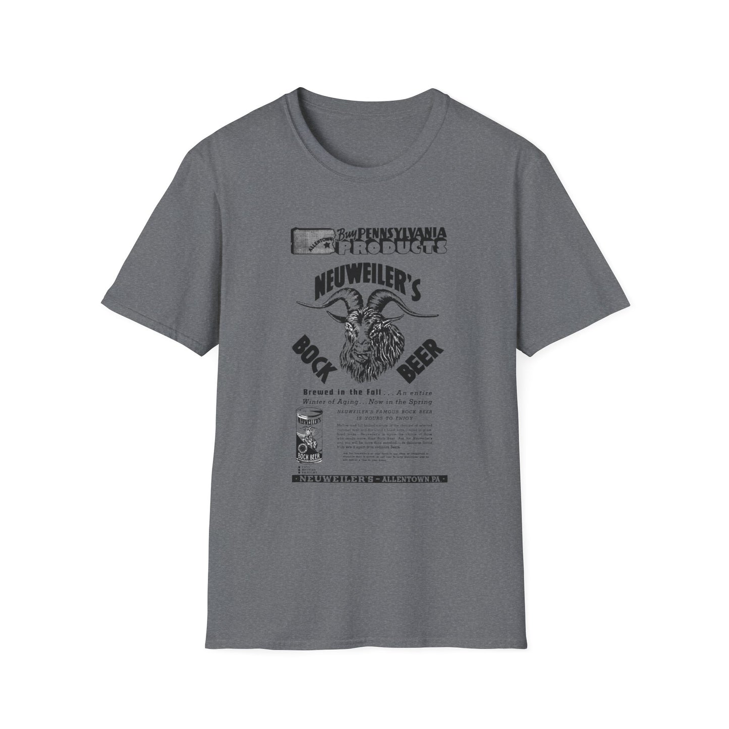 Sip Happens: Neuweilers Bock Beer Unisex Softstyle T-Shirt - Pure Comfort & Classy Fun!