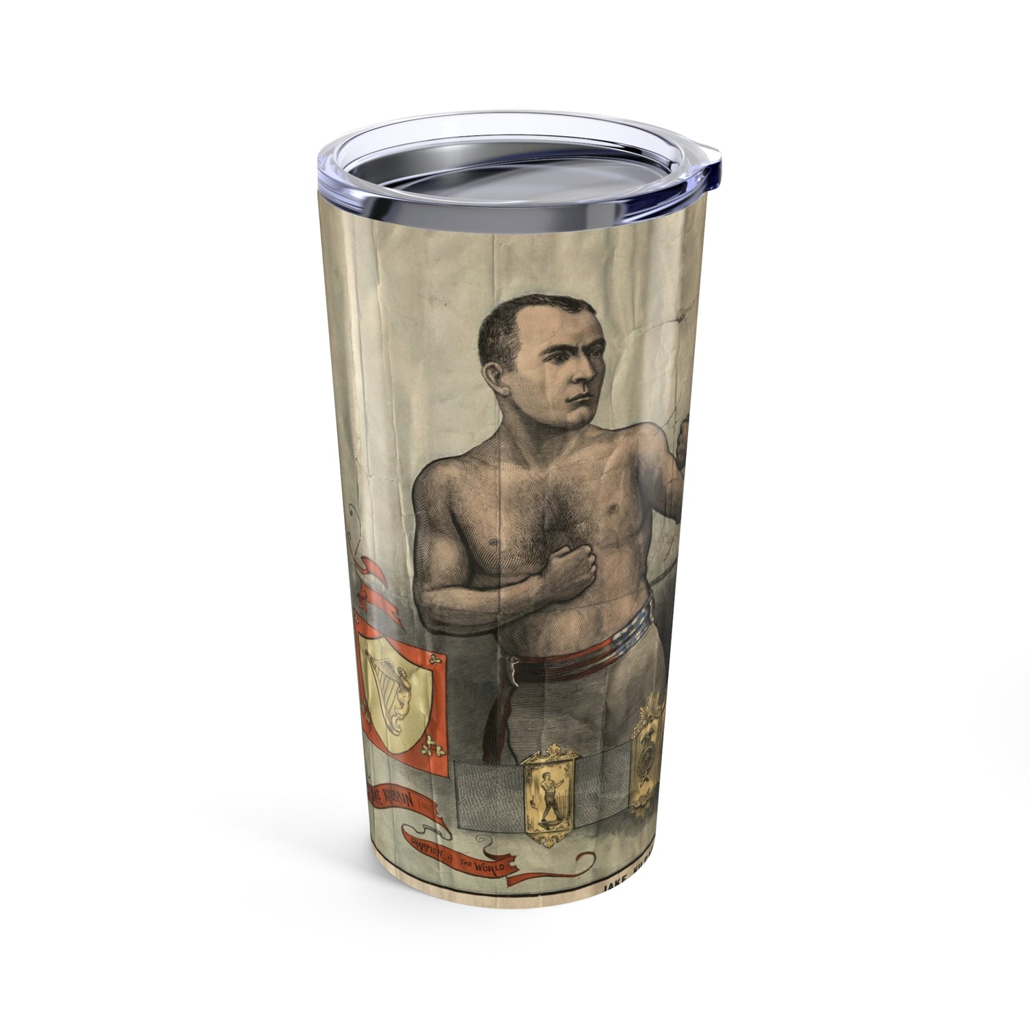 Retro Fighter Insulated Tumbler 20oz - Old School Male 