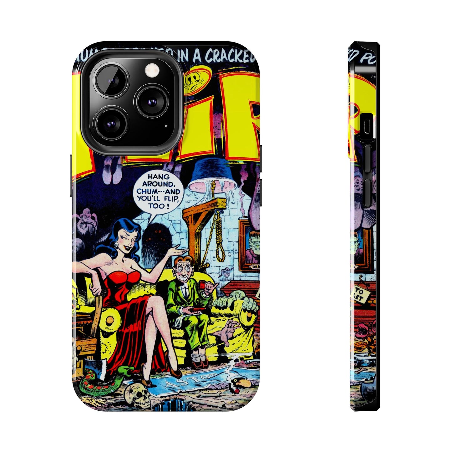 Vintage Comic Book Style Heavy-Duty Phone Cases - Old School Male 