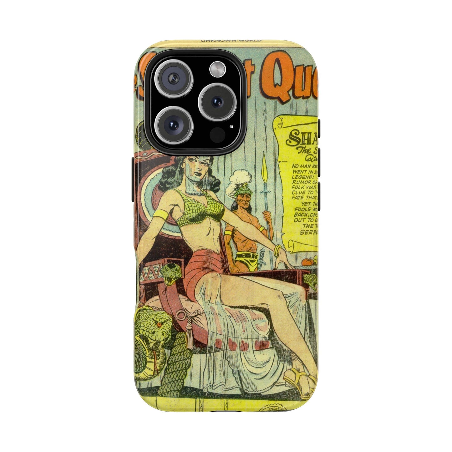 Vintage Serpent Queen Fantasy Comic Phone Case - Old School Male 