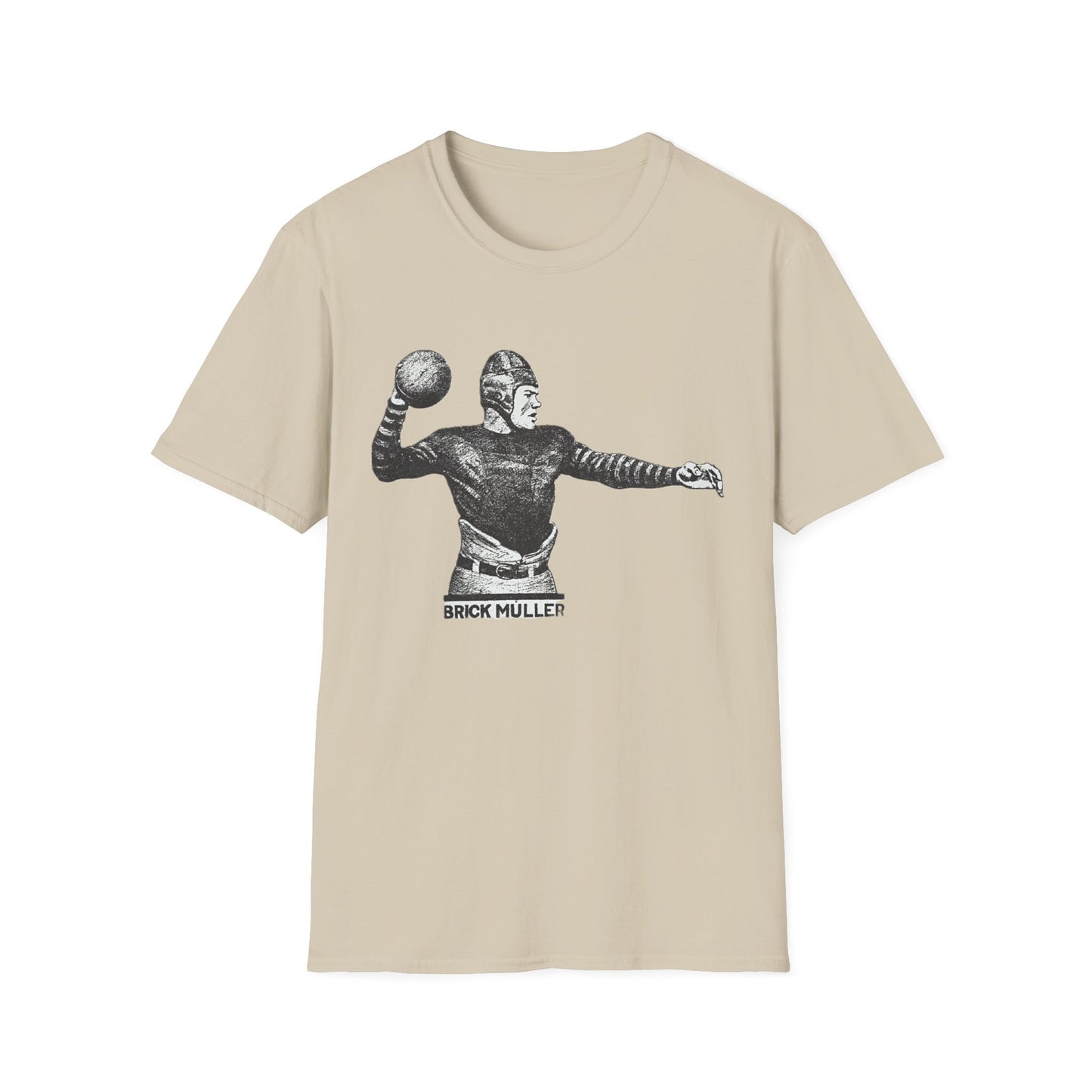 Retro Brick Muller Football Player Tee