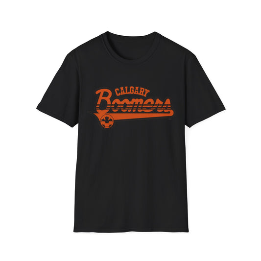 Calgary Boomers Unisex Softstyle T-Shirt - Old School Male 