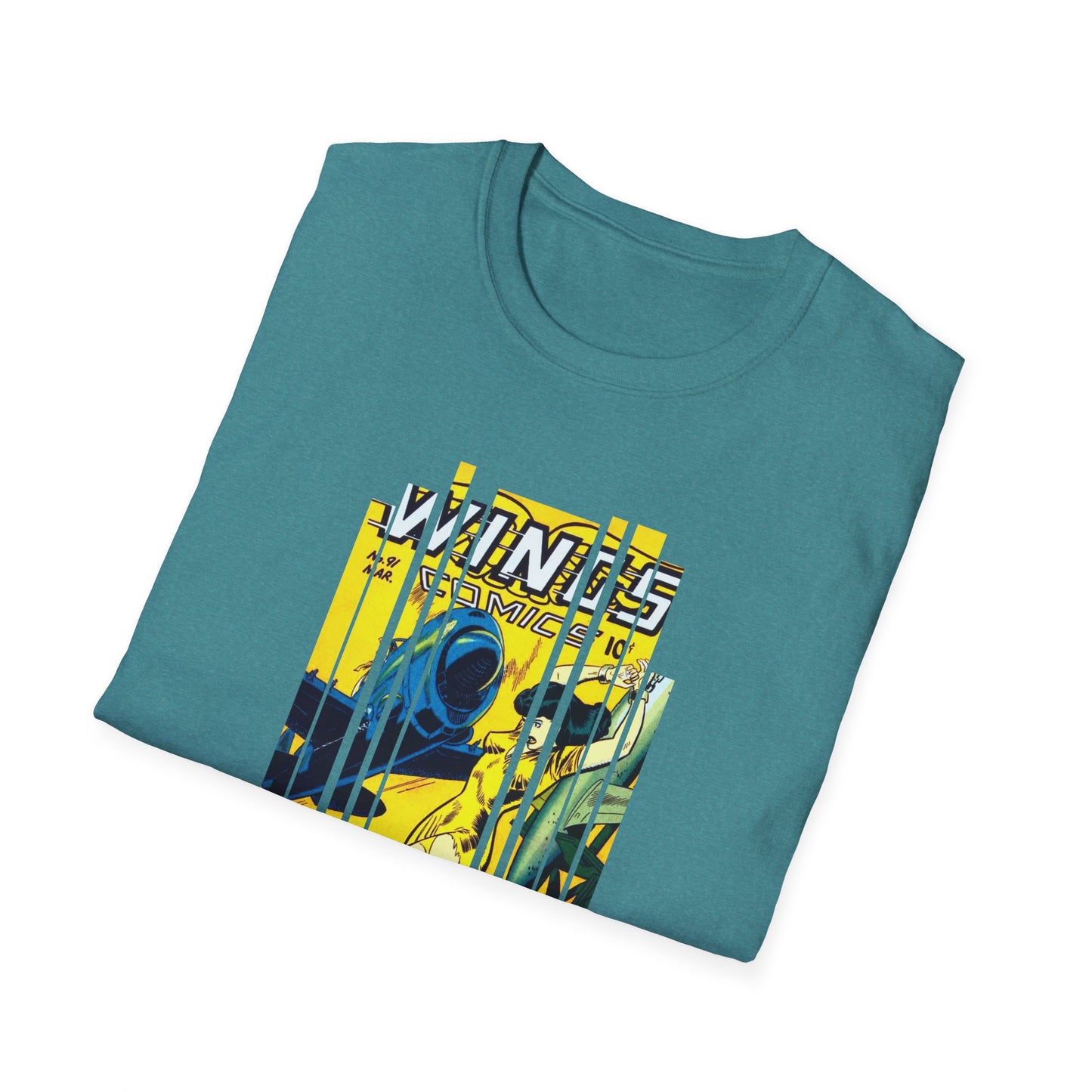 Vintage Comic Book Cover Unisex Softstyle Tee