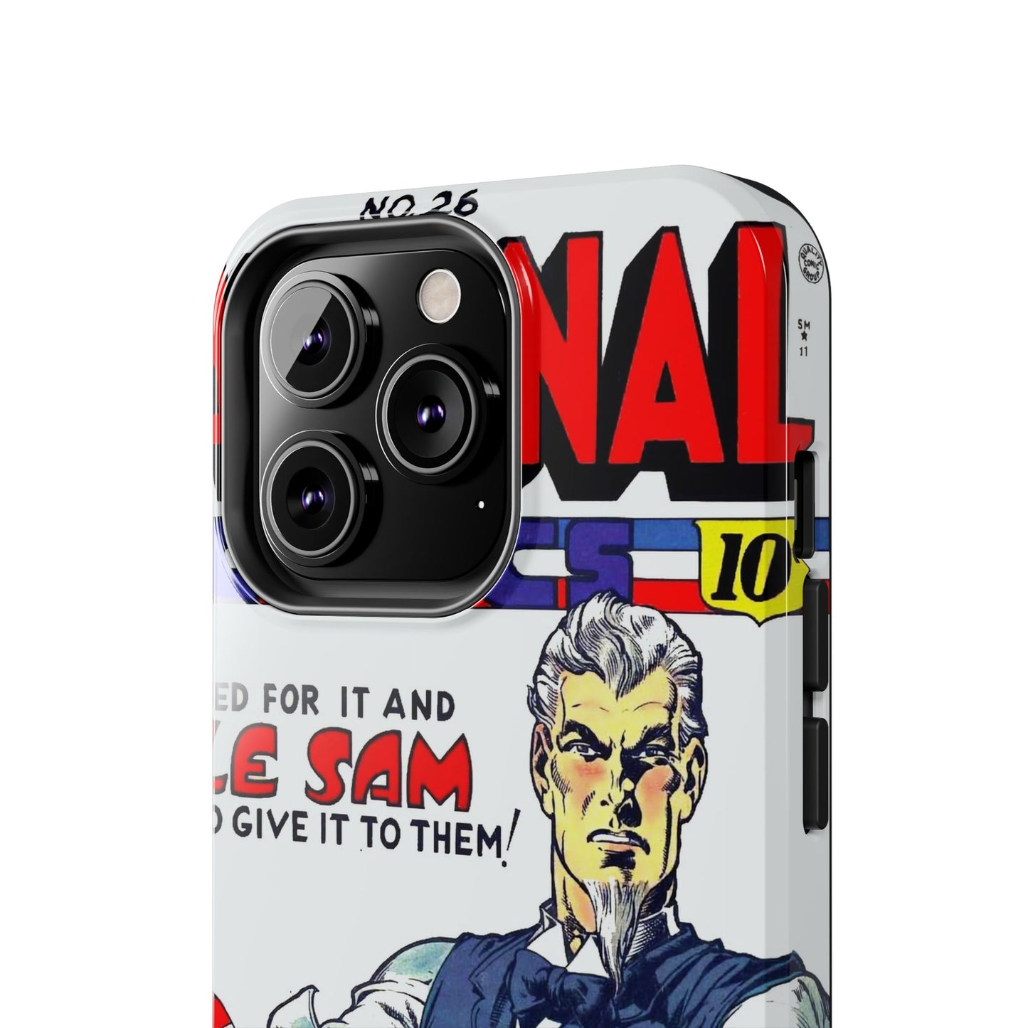 Vintage Comic Art Durable Phone Cases - Old School Male 