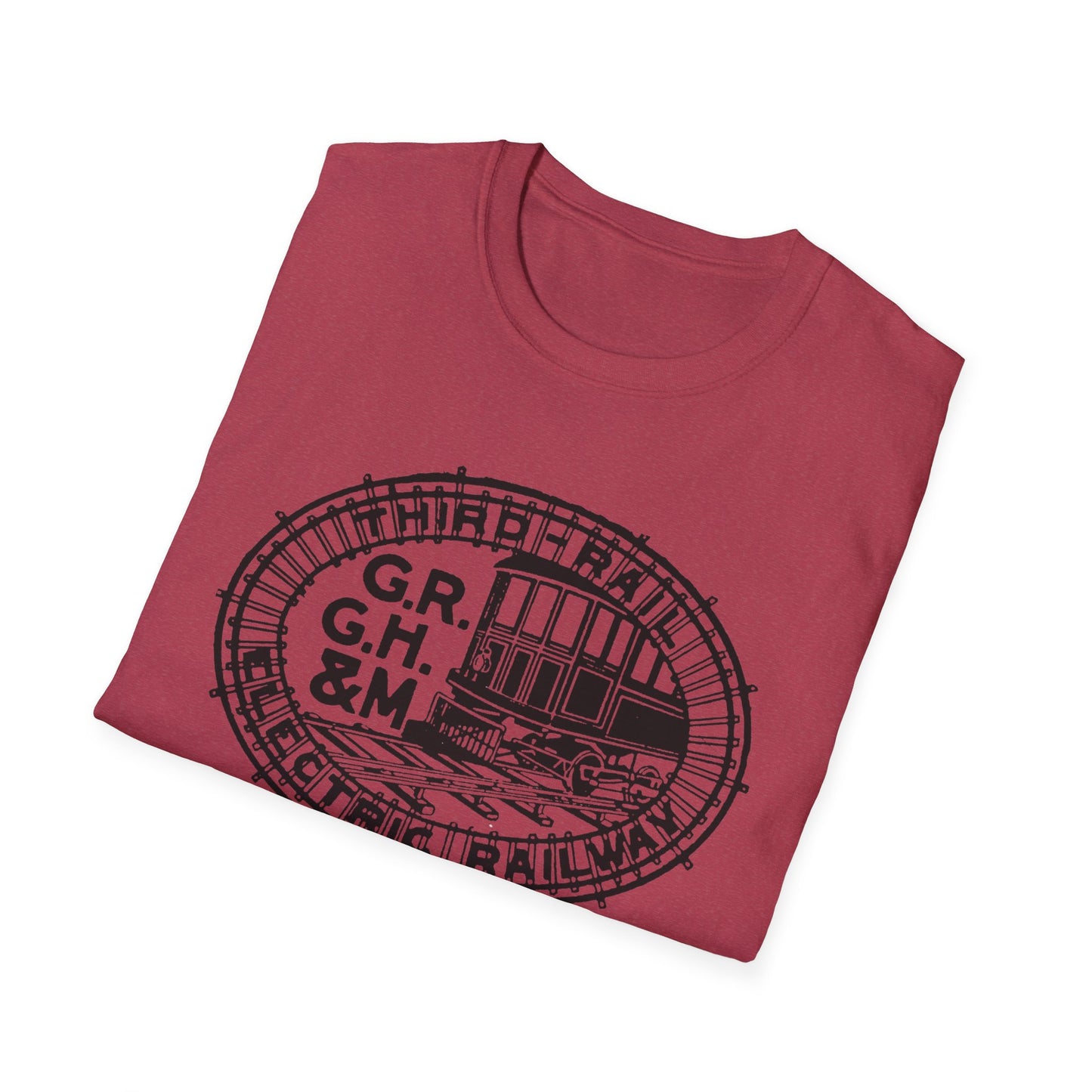 All Aboard The Style Express! Vintage Railroad Logo T-Shirt - 100% Cotton Comfort for Train Lovers!