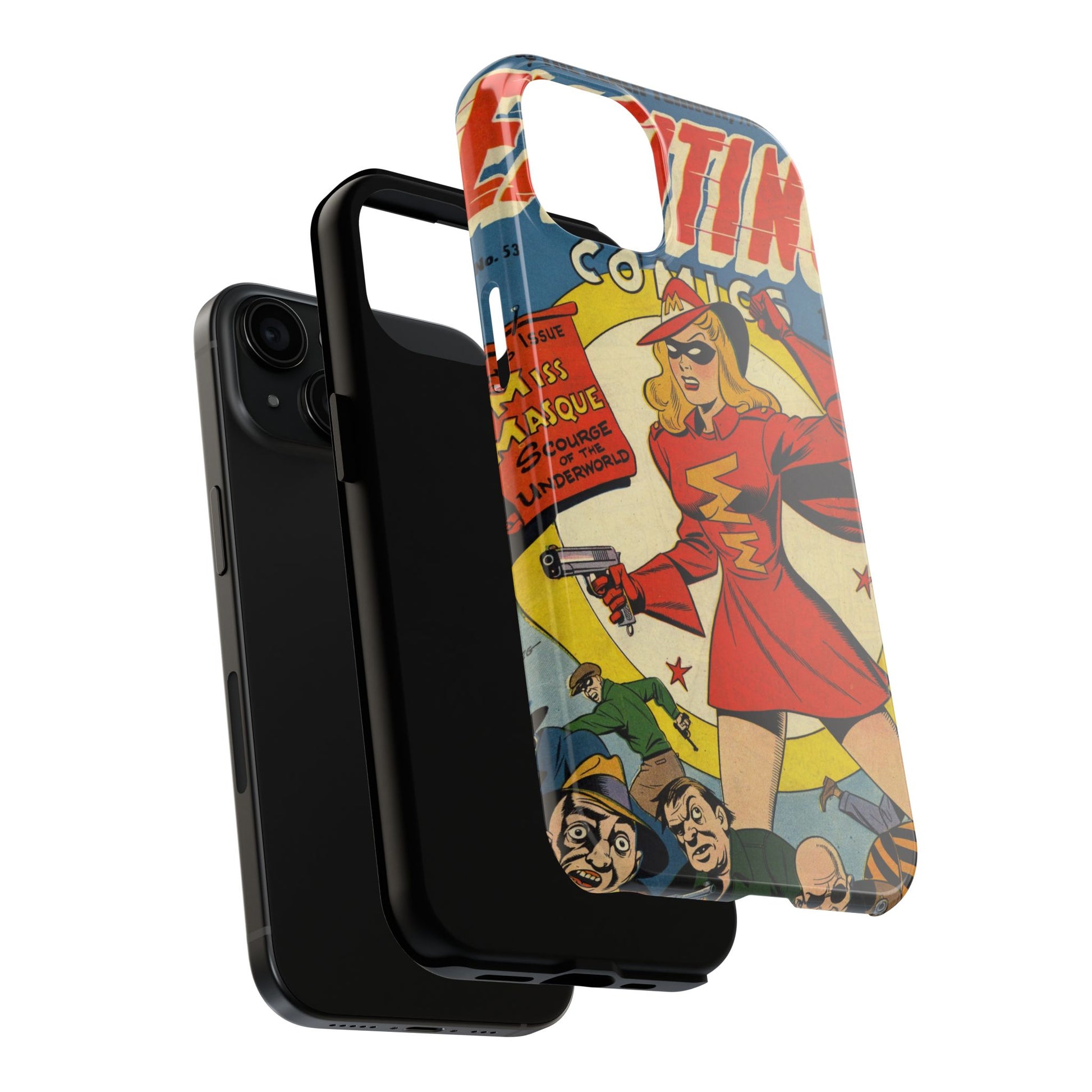 Vintage Comic Book Style Durable Phone Cases - Old School Male 