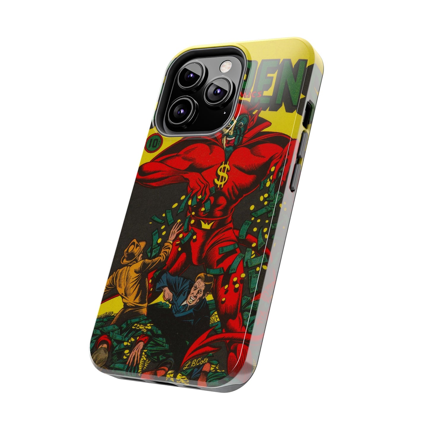 Retro Suspense Comics Phone Case for Tough Protection - Old School Male 