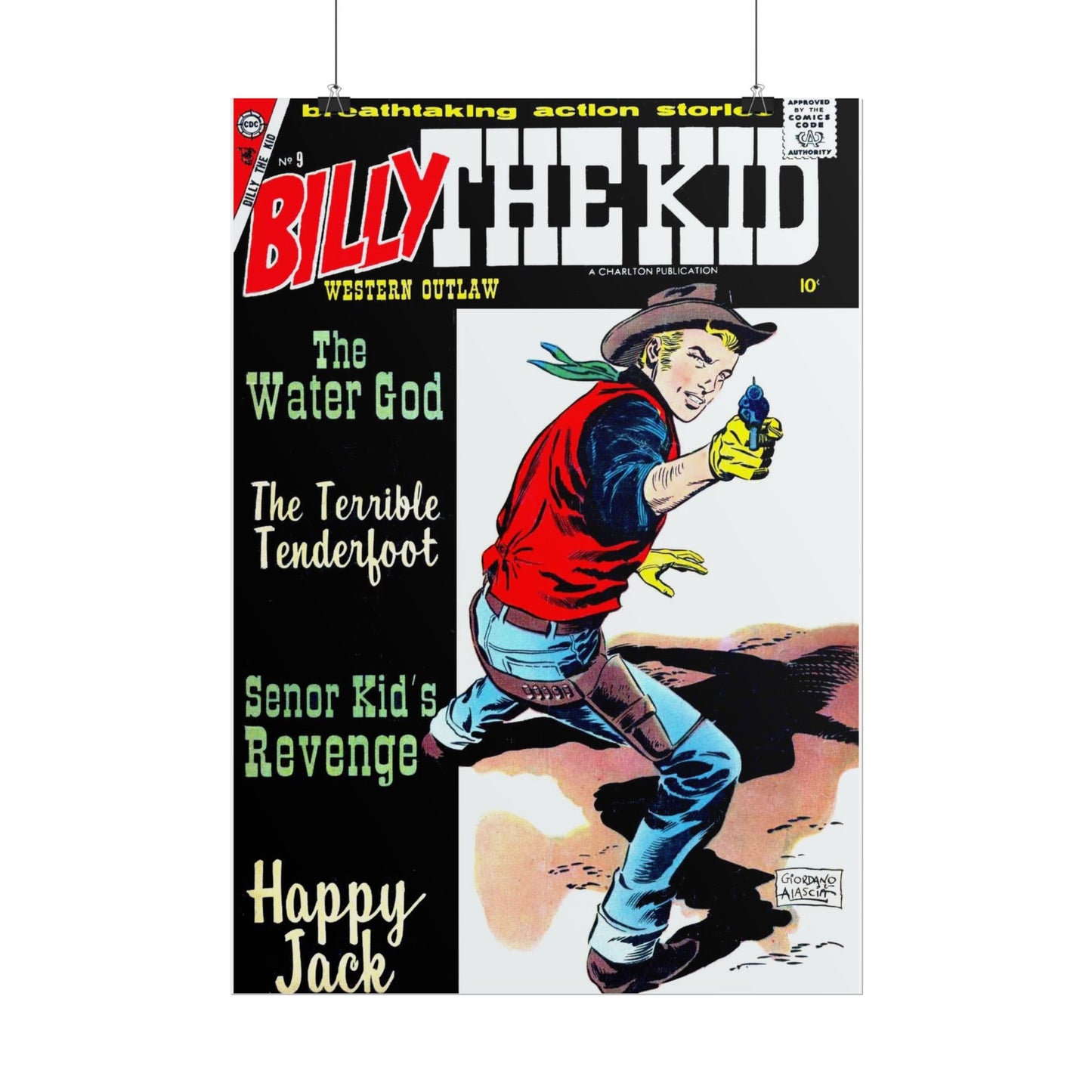 1950s Billy the Kid Comic Cover Poster