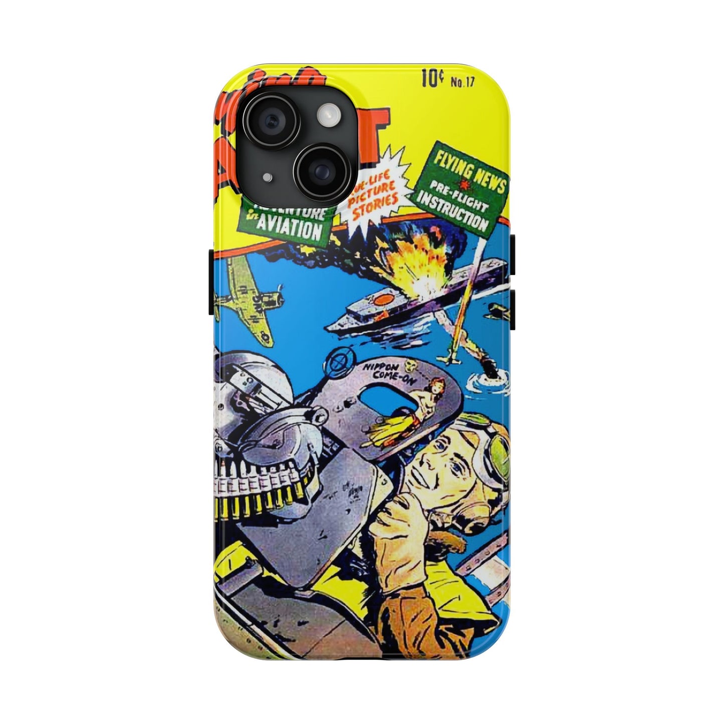 Vintage Comic Art Tough Phone Cases - Old School Male 