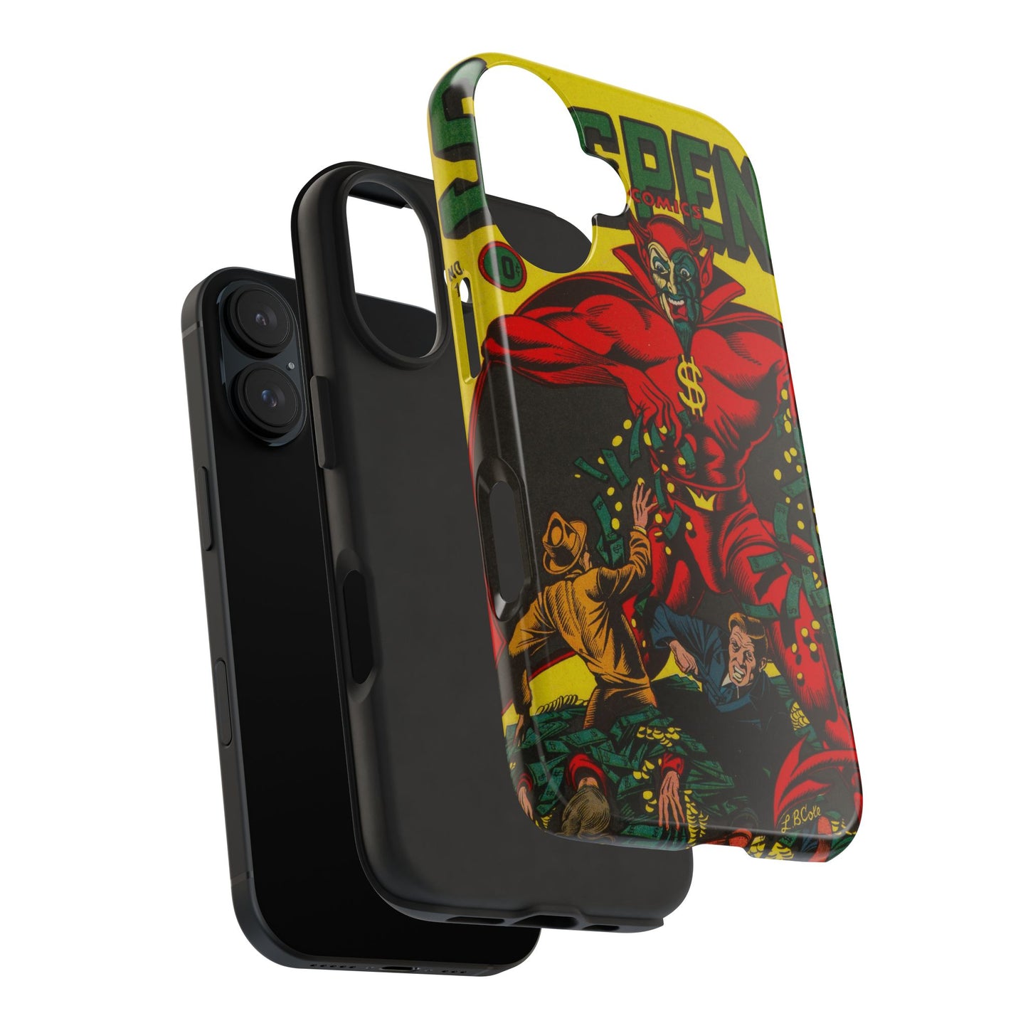 Retro Suspense Comics Phone Case for Tough Protection