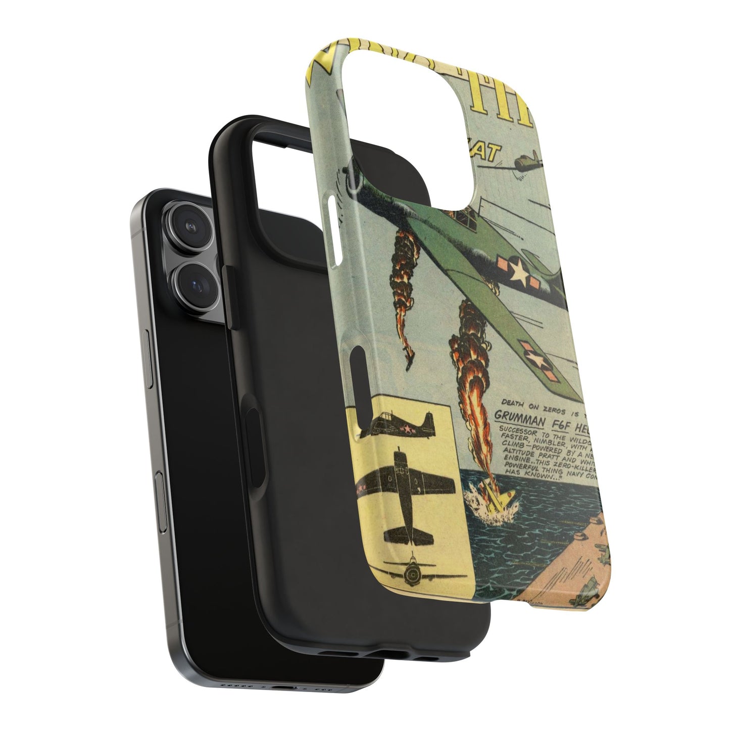 Retro Wings Comic Page Tough Phone Cases