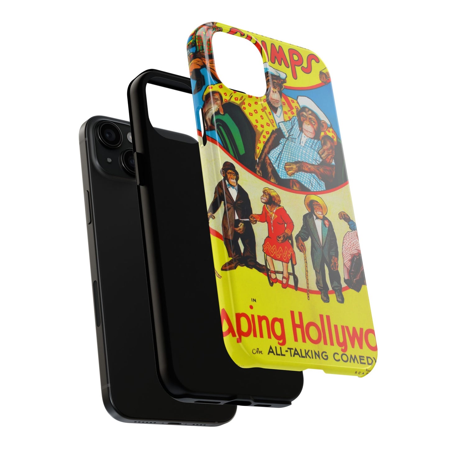 Humorous Chimpanzee-Themed Durable Phone Cases