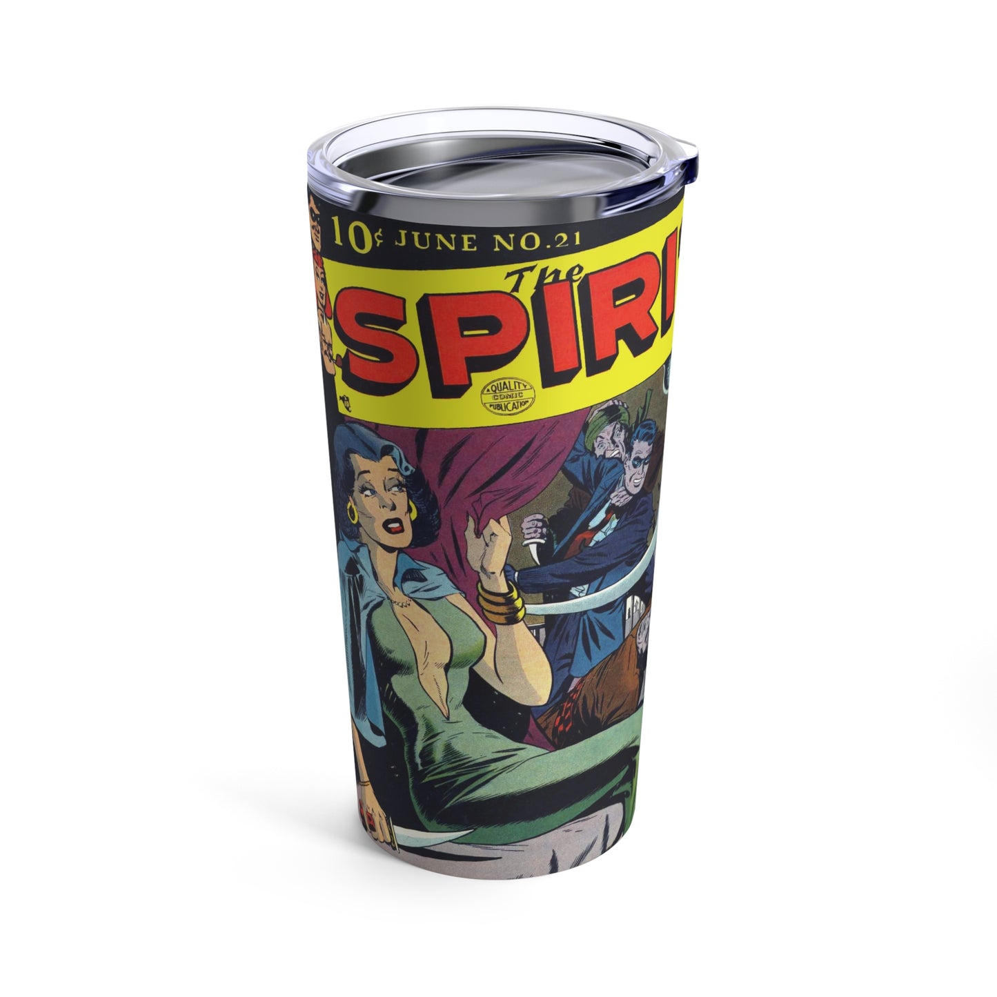 Drink Tumbler Retro 50s Comic Book Design 20oz - Old School Male 