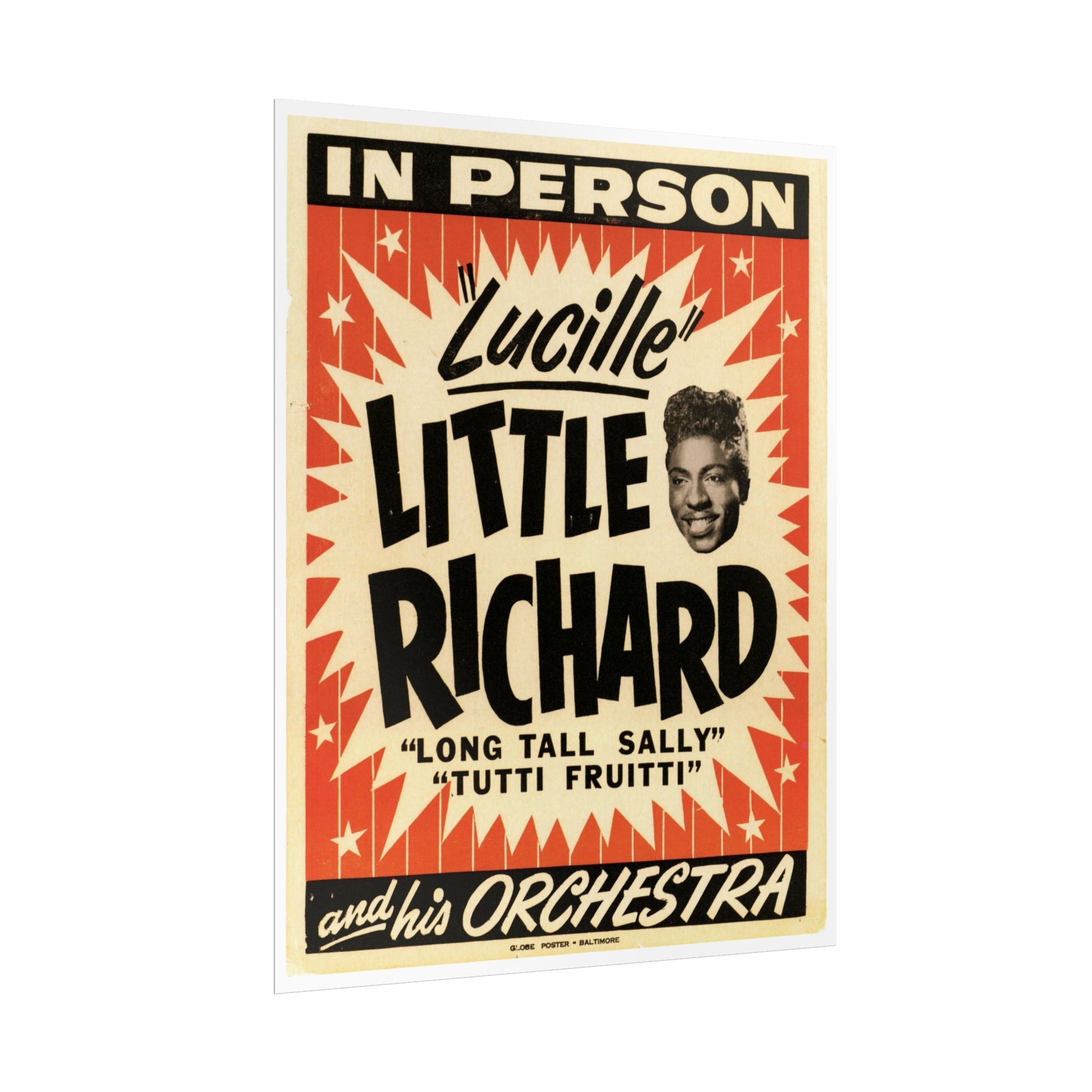 Retro Little Richard Concert Poster Poster Print - Old School Male 