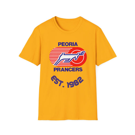 Peoria Prancers Unisex Softstyle T-Shirt - Old School Male 