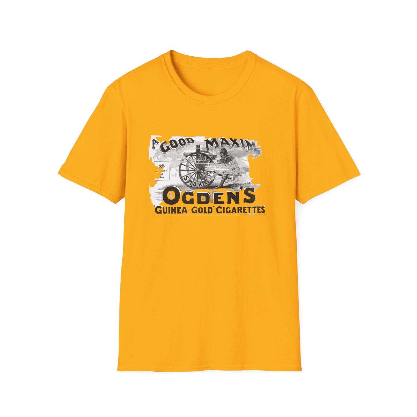 Retro Vintage Ogden's Cigarette Ad T-Shirt - 100% Cotton, Classic Fit, Perfect for Themed Events